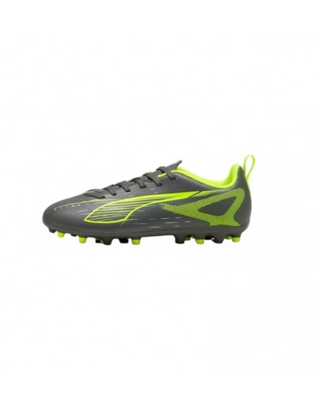 BOTAS DE FUTBOL JUNIOR PUMA ULTRA 5 PLAY MG GRIS/LIMA
