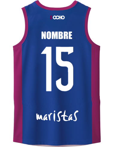 :OCHO CAMISETA AZUL MARISTAS BALONCESTO