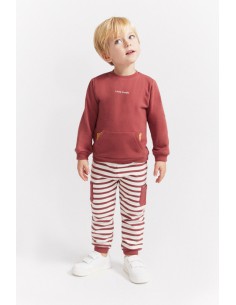 CHANDAL BEBE NIÑO STREET MONKEY GRANATE LEOPARDO