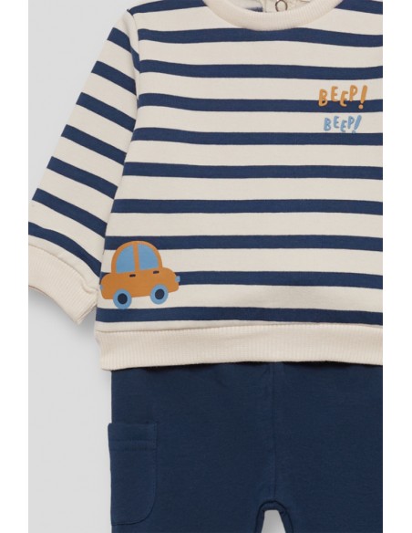 CHANDAL BEBE NIÑO STREET MONKEY FRANJAS AZUL