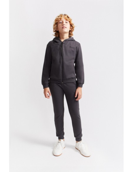 CHANDAL STREET MONKEY GRIS CREMALLERA CAPUCHA