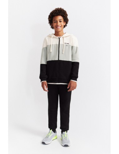 CHANDAL NIÑO STREET MONKEY FRANJAS BEIGES GRIS