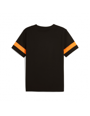 Camiseta negra-naranja Puma negra hombre