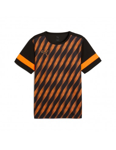 Camiseta negra-naranja Puma negra hombre