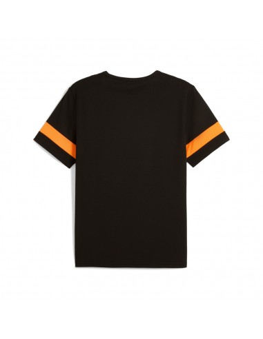 Camiseta negra-naranja Puma negra JR