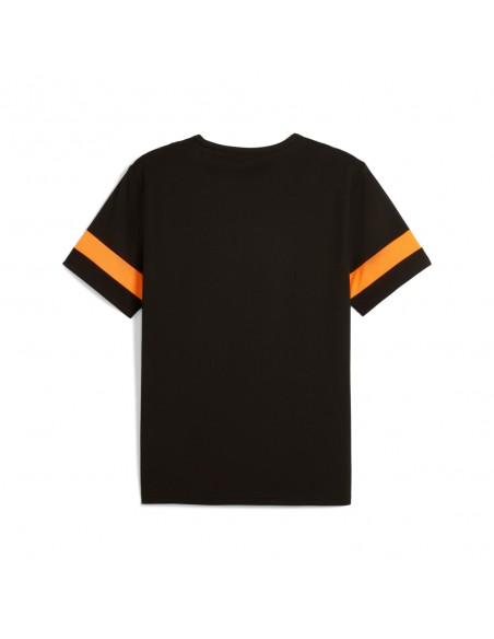 Camiseta negra-naranja Puma negra JR