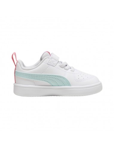 Zapatillas blancas niño Puma Rickie AC Inf BLANCO-CELESTE 384314-42