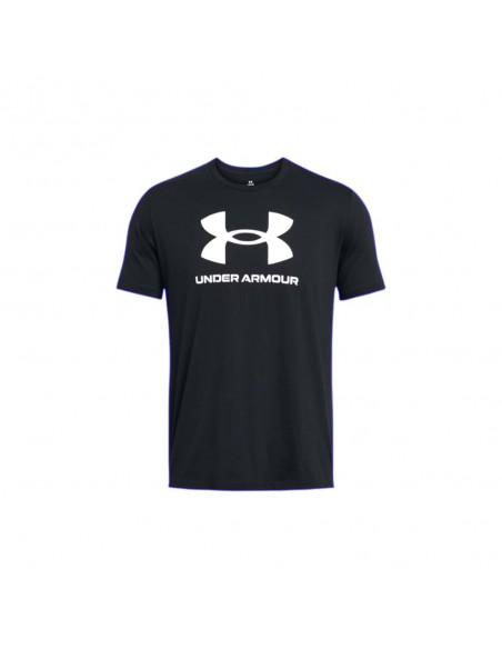 Camiseta negra Under Aemour negra hombre