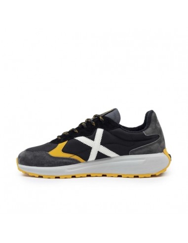 Zapatilla negra Munich negra hombre
