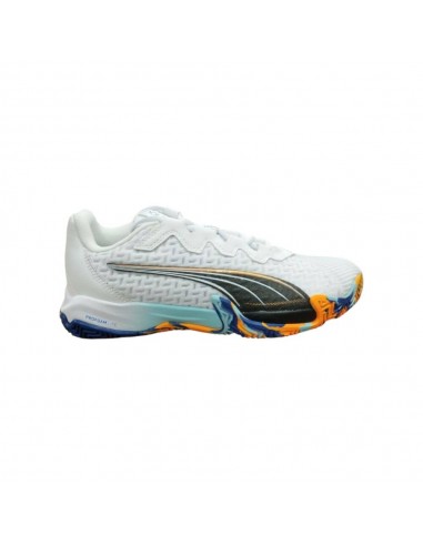 Zapatilla padel blanca Puma blanca hombre