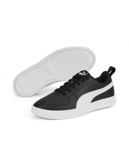 Zapatilla negra Puma Rickie Jr-NEGRO-BLANCO 384311-11