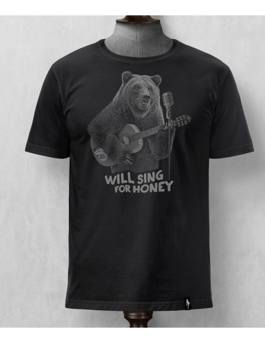 CAMISETA DIRTY OSO MÚSICO CALLEJERO