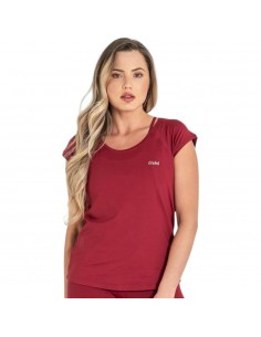 Camiseta granate Ditchil granate mujer 2