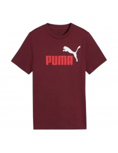 CAMISETA GRANATE PUMA ESS 2 COLOR Nº1 LOG. ruby ummer...