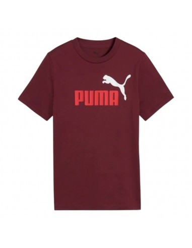 CAMISETA GRANATE PUMA ESS 2 COLOR Nº1 LOG. ruby ummer 685778-96