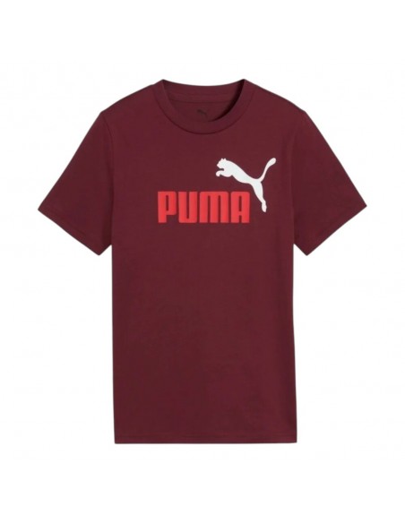 CAMISETA GRANATE PUMA ESS 2 COLOR Nº1 LOG. ruby ummer 685778-96