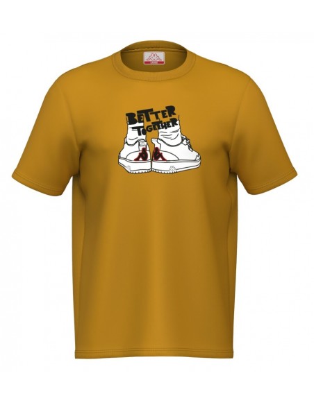 Camiseta Amarilla Kappa GLABU TBAR YELLOW GOLDEN MAN HOMBRE