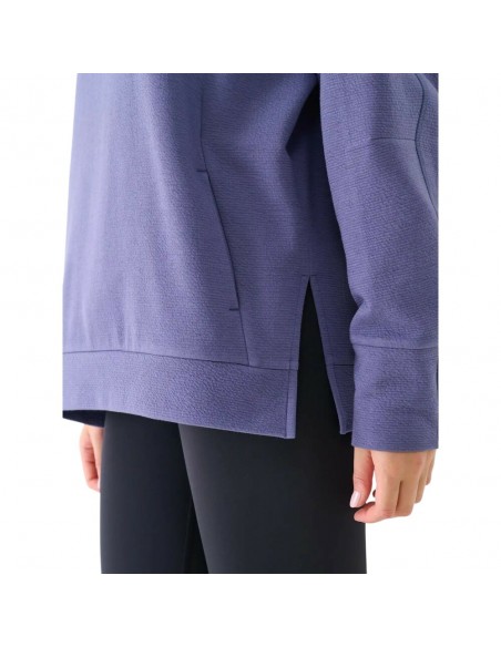 Sudadera yoga azul 4F azul mujer