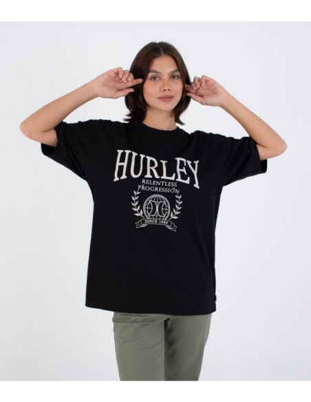 CAMISETA ALGODON MANGA CORTA MUJER HURLEY GLOBAL OVERSIZED TEE