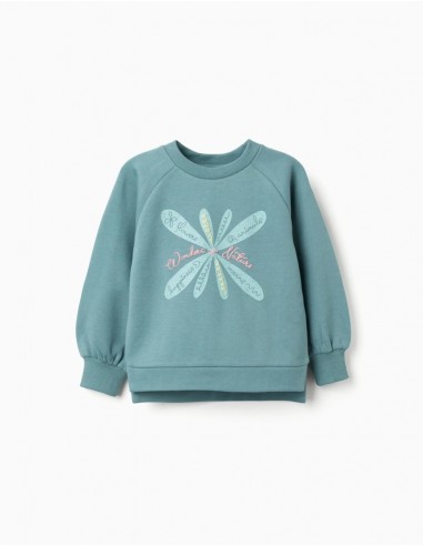 SUDADERA NIÑA ZIPPY CON ESTAMPADO EN RELIEVE