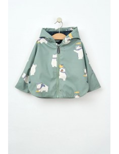 CHUBASQUERO BEBE CON FORRO INTERIOR BATELA OSITOS