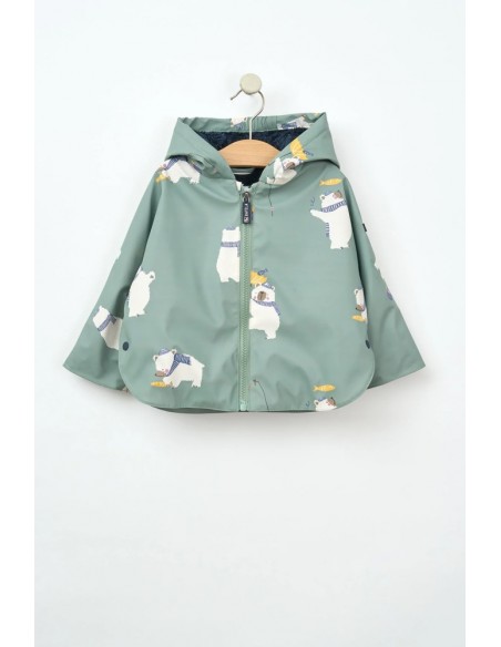 CHUBASQUERO BEBE CON FORRO INTERIOR BATELA OSITOS