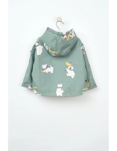 CHUBASQUERO BEBE CON FORRO INTERIOR BATELA OSITOS