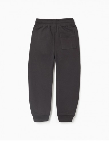 PANTALON DE CHANDAL ZIPPY  NIÑO ALGODON NEGRO