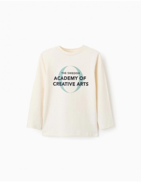 CAMISETA MANGA LARGA ZIPPY NIÑO ALGODON SWEDISH