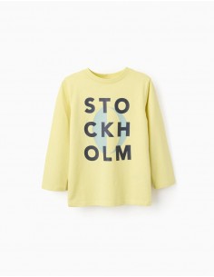 CAMISETA MANGA LARGA ZIPPY ALGODON STOCKHOLM VERDE