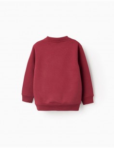 SUDADERA ZIPPY CUELLO REDONDO NIÑO GRANATE 2