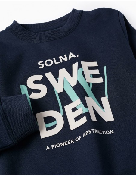 SUDADERA ZIPPY CUELLO REDONDO SOLNA MARINO