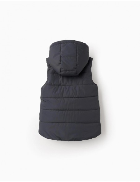 CHALECO DE NIÑO ZIPPY ACOLCHADO CON CAPUCHA