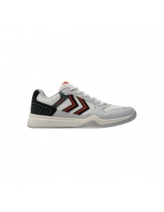 Zapatilla blanca indoor Hummel blanca hombre 2