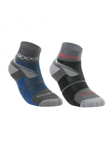 Calcetin coolmax azul-gris +8000 azul-gris hombre