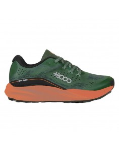 Zapatilla trail verde +8000 verde hombre