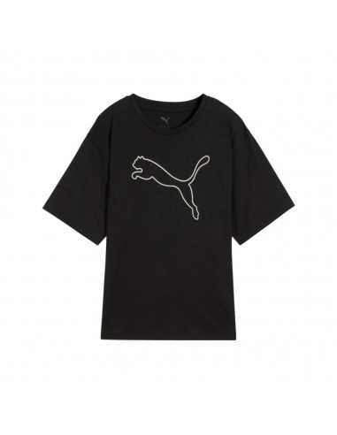 Camiseta negra Puma negra mujer