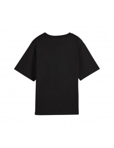 Camiseta negra Puma negra mujer 2