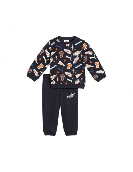 CHANDAL PUMA MINICATS AOP CREW SET FL INF