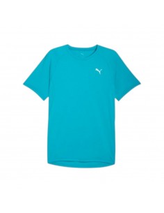 Camiseta azul running Puma azul hombre