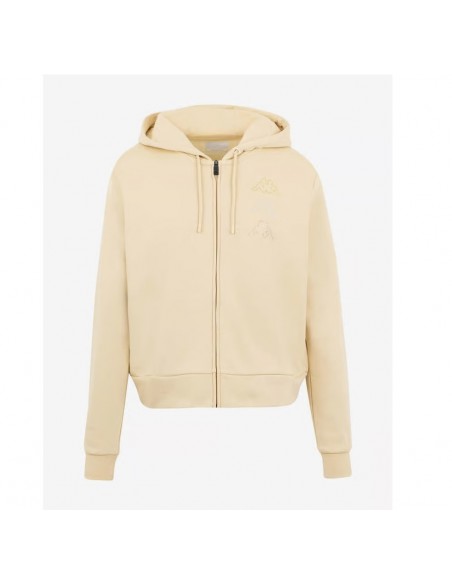 SUDADERA ABIERTA CON CAPUCHA MUJER KAPPA LOGO KAIMI