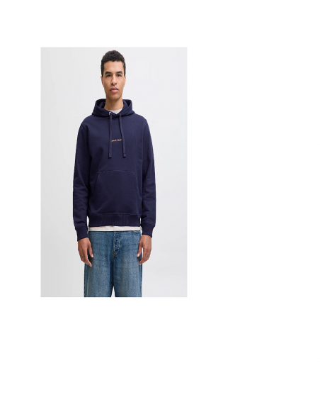 Sudadera JACK & JONES JORNORREBRO EMB SWEAT HOOD NOOS 12282861 Marino Marino