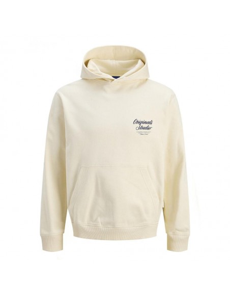 Sudadera JACK & JONES JORNORREBRO TYPO BACK SWEAT HOOD SN 12283054 Beige Beige