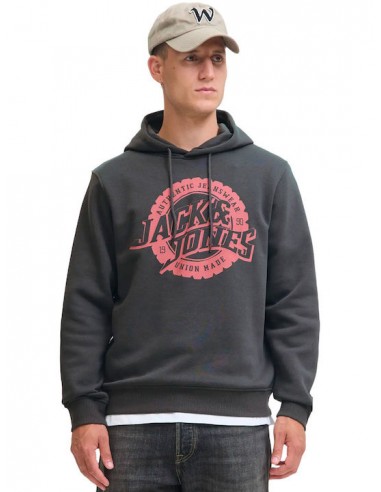 Sudadera JACK & JONES JPRBLUBARON SWEAT HOOD FST 12288087 Negro Negro