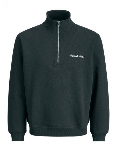 Sudadera JACK & JONES JORNORREBRO EMB SWEAT HIGH NECK SN 12282899 Negro Negro