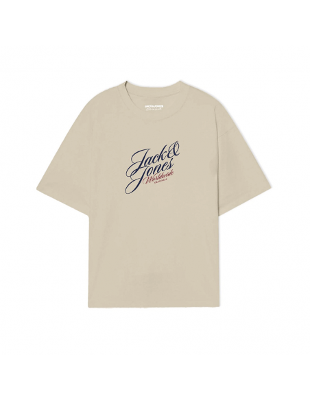 Camiseta JACK & JONES JORINWOOD TEE SS CREW NECK FST 12284732 Beige Beige