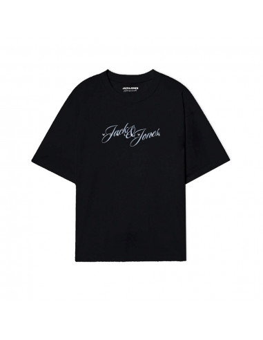 Camiseta JACK & JONES JORINWOOD TEE SS CREW NECK FST 12284732 Negro Negro