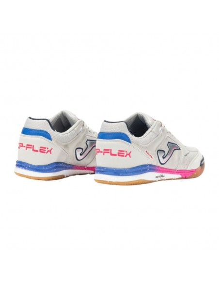 Zapatilla blanco SALA JOMA TOP FLEX REBOUND 2512 BLANCO FUCSIA ROYAL INDOOR  TORW2512IN