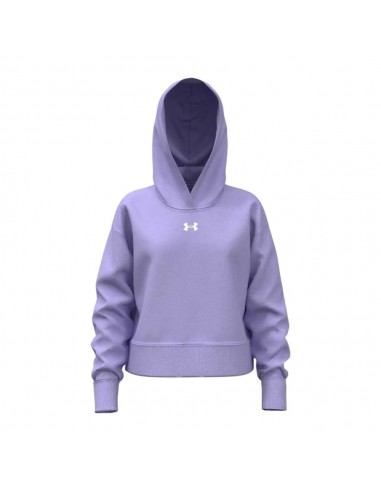 Sudadera morada UNDER ARMOUR morada mujer RIVAL FLEECE-1379517-538