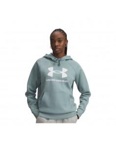 Sudadera verde UNDER ARMOUR green mujer RIVAL FLEECE BIG... 2